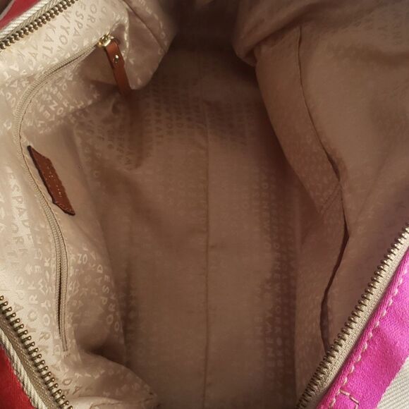 Kate Spade Oak Island Kaleigh Stripe Satchel Tote Handbag Purse Preppy Duffel - Picture 8 of 10